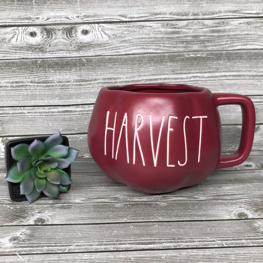 Rae Dunn Harvest burgundy mug